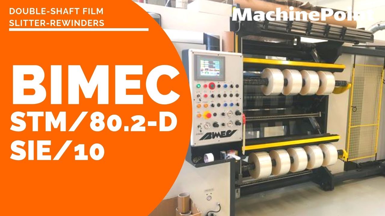 BIMEC STM 80.2-D + SIE/10 Double-shaft film slitter-rewinders | BIMEC Machinery