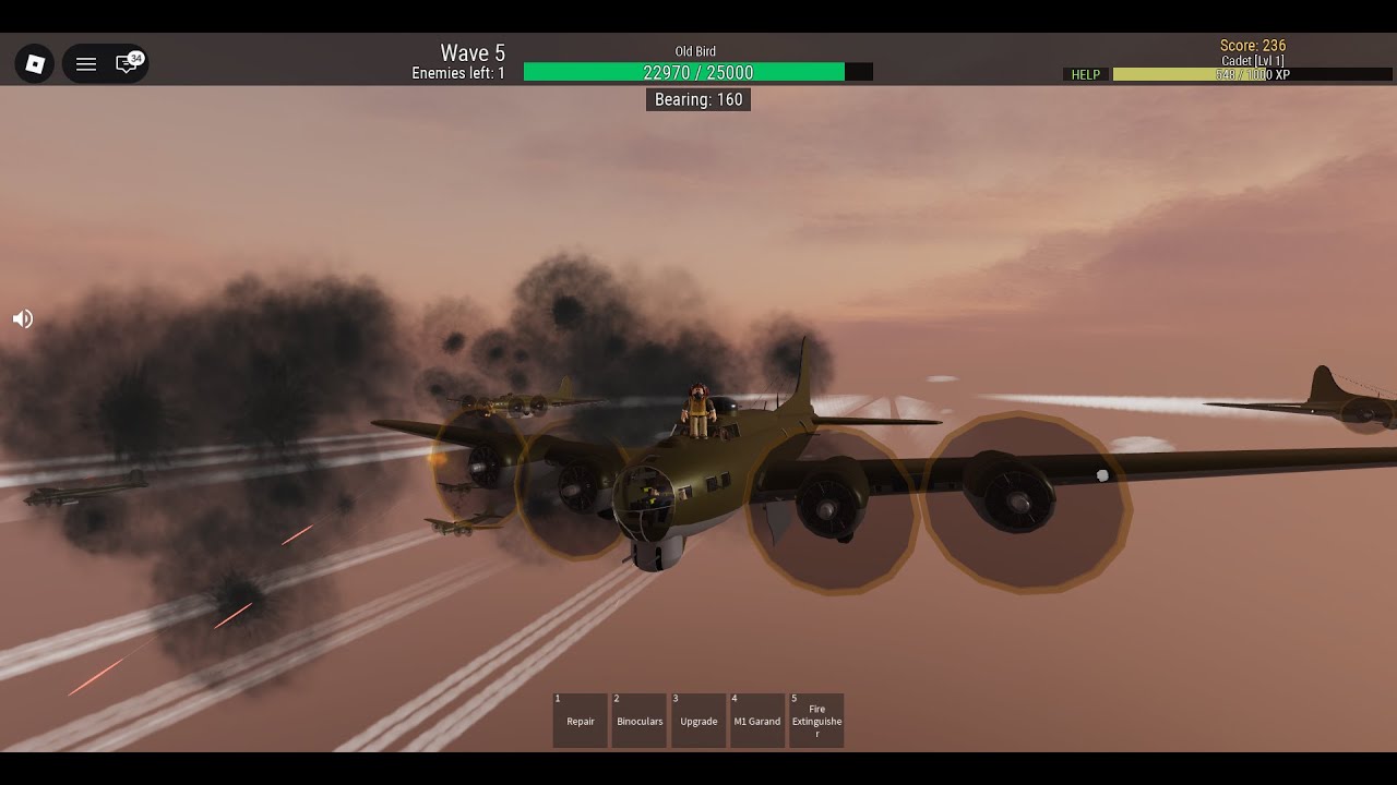 ||General Quarters|| Box Formation (B-17) Gamemode (Up to Wave 8) [General Quarters Roblox]