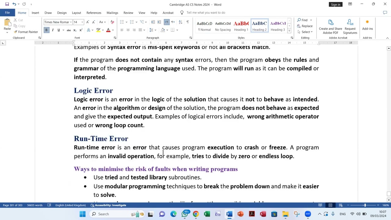 Cambridge AS Computer Science in English Chapter 12 Software Development Part 2