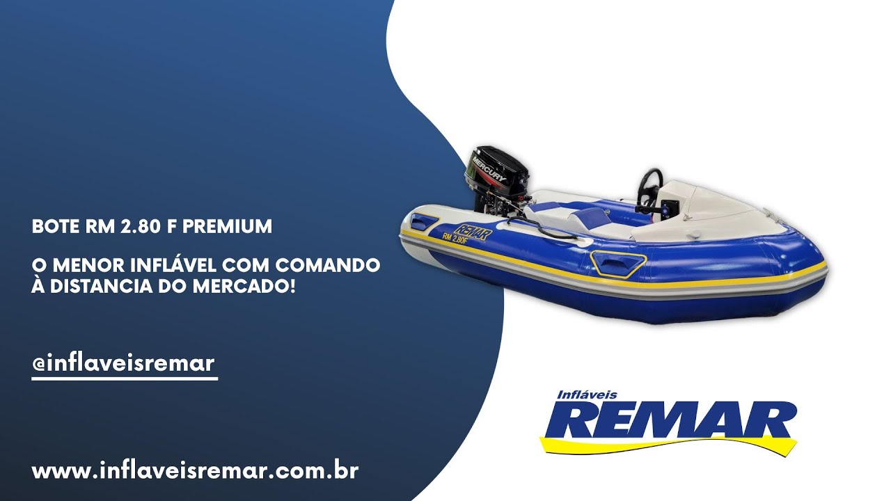 Apresentado o Bote RM 2.80F Premium: O Menor Inflável com Comando à Distância do Mercado!