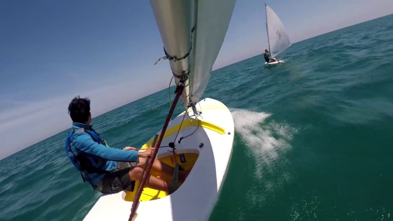 Sunfish Racing On Lake Michigan At NSYC