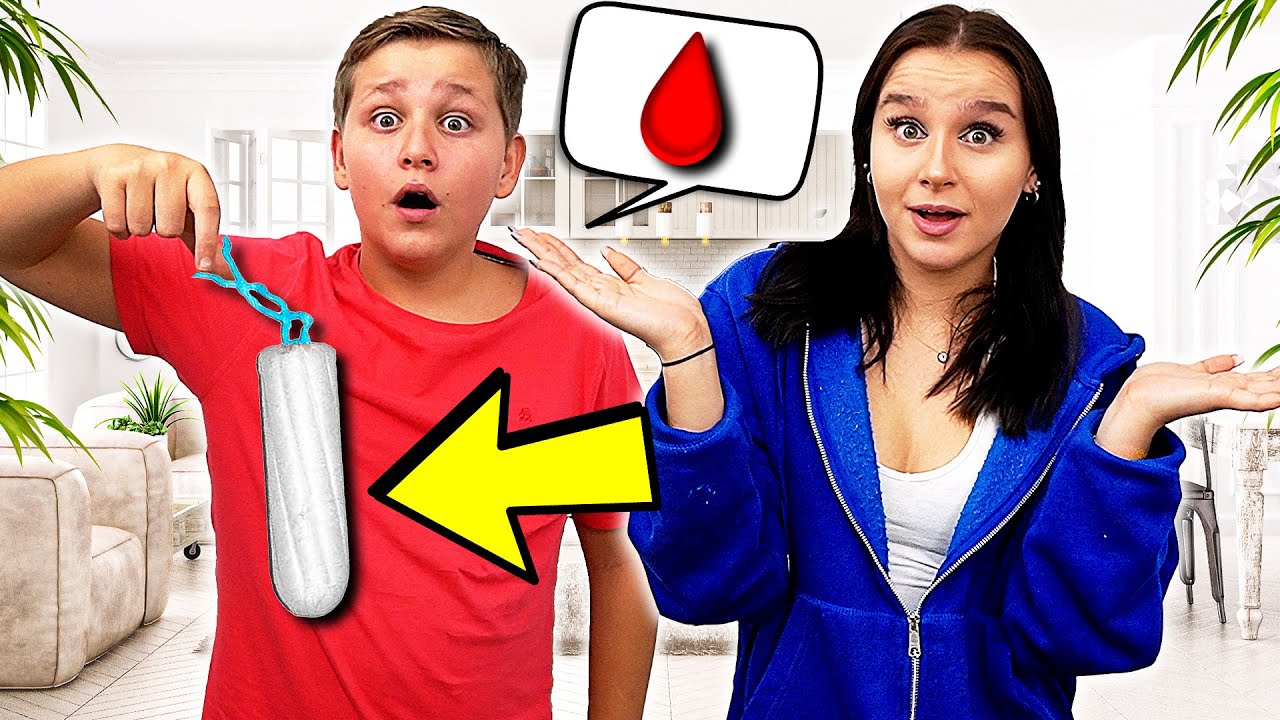Mein Bruder erratet meine Frauenprodukte !🩸🫣 (sehr unangenehm) - Celina