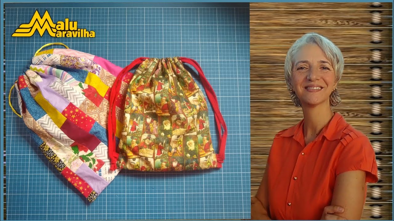 COMO FAZER SAQUINHO MOCHILA PARA ACADEMIA DUPLA FACE