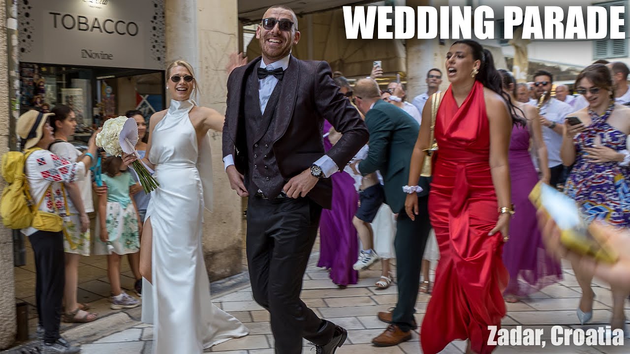 Zadar, Croatia : Wedding Parade!