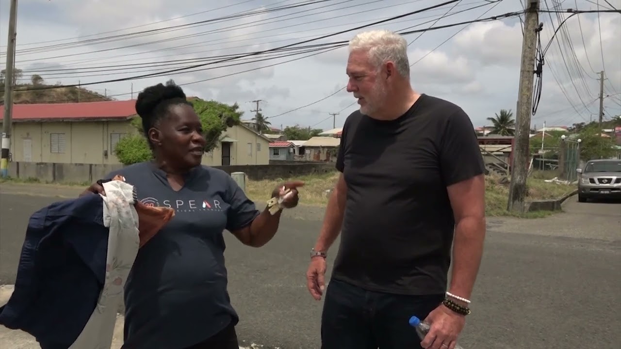 Opposition Leader Does Walk Through Vieux-Fort