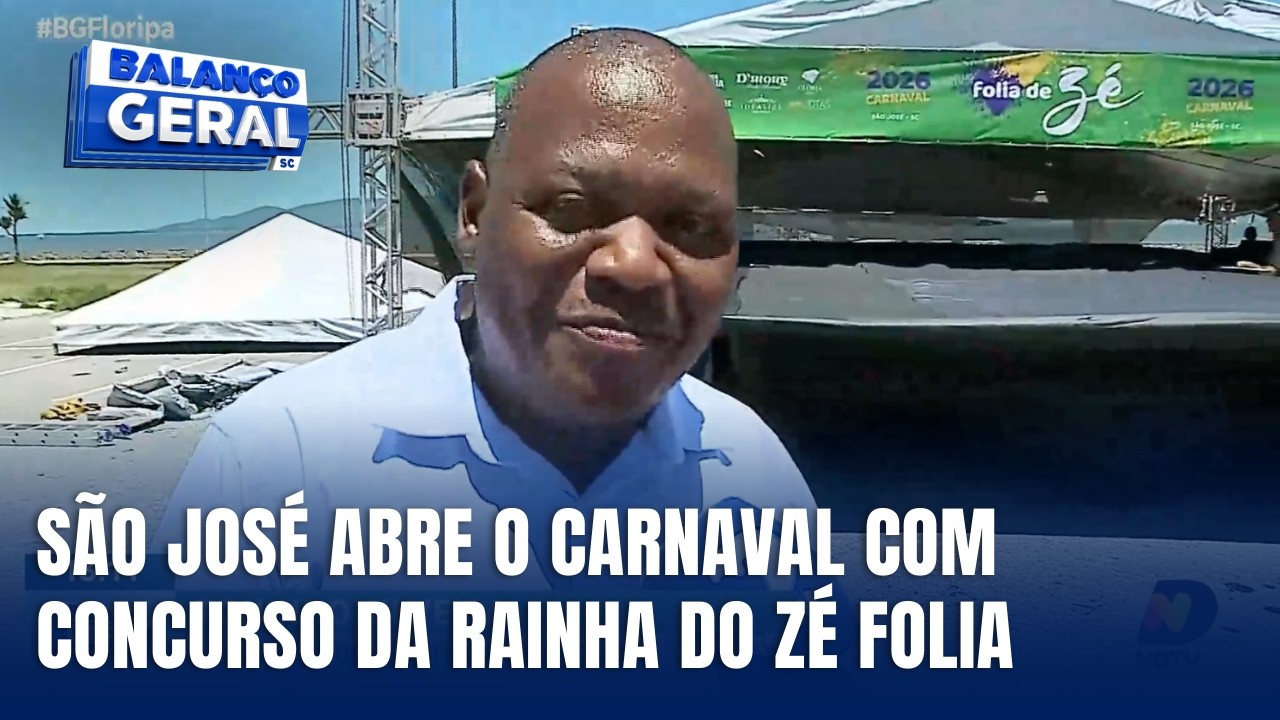 Concurso da Rainha do Zé Folia 2026 agita a Beira-Mar de São José