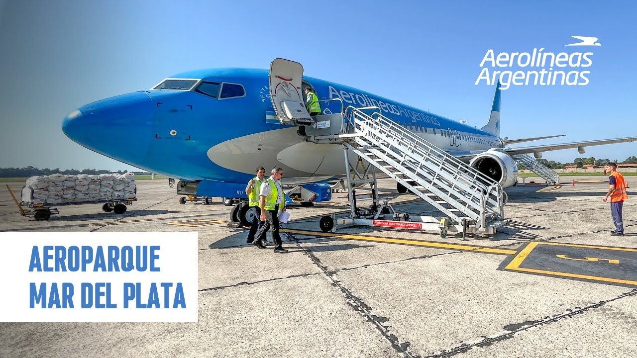 UNO DE LOS VUELOS MÁS CORTOS EN ARGENTINA, AEROPARQUE - MAR DEL PLATA CON AEROLINEAS ARGENTINAS
