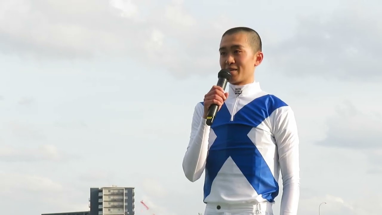 船橋のルーキー・椿聡太騎手の紹介セレモニー