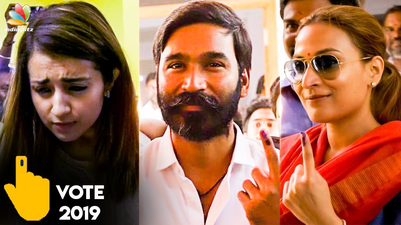 LIVE : Dhanush & Trisha Casted Their Votes | Aishwarya Rajinikanth | Lok Sabha Elections 2019