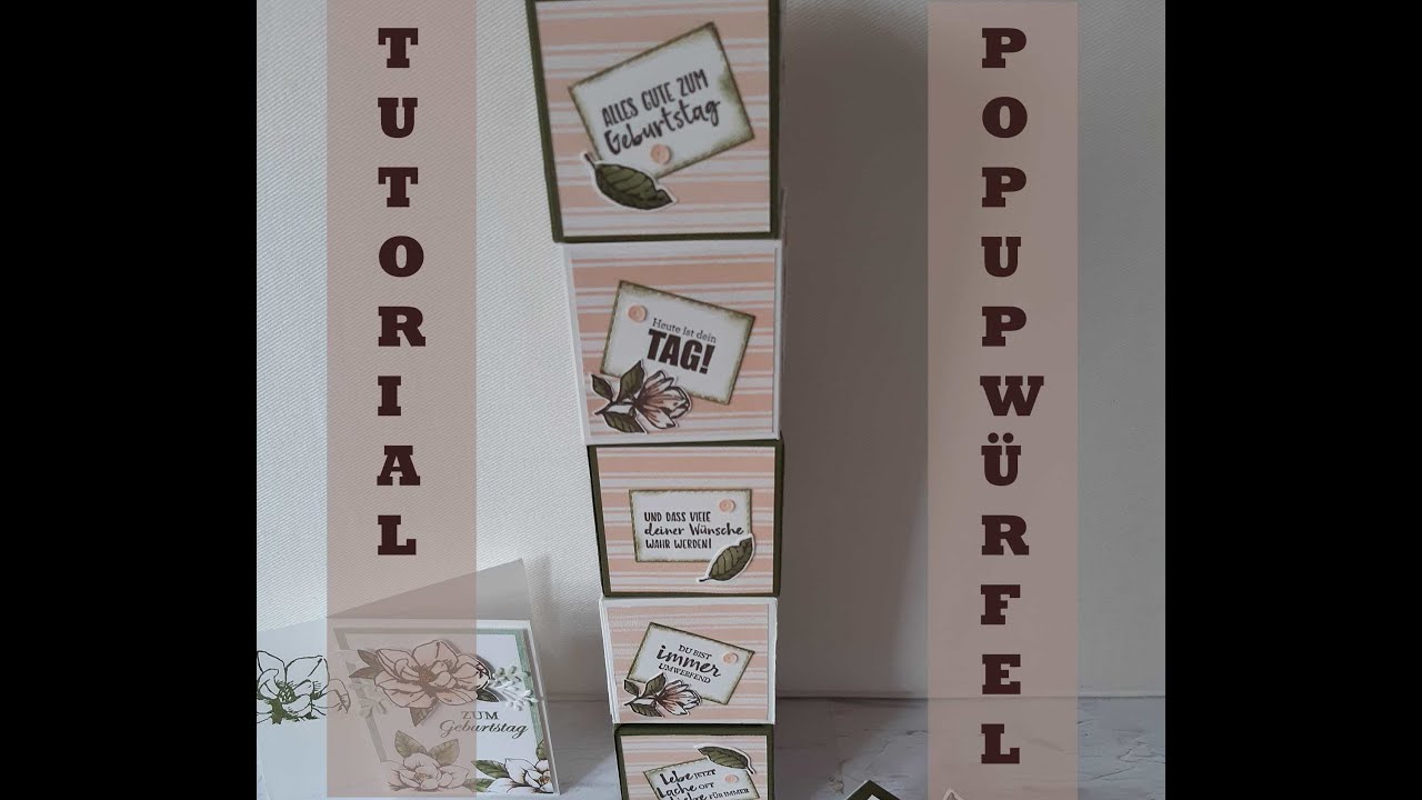 Tutorial Popup Würfel Stampin'Up!