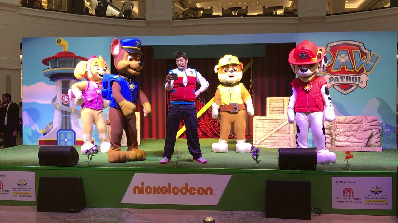 Paw Patrol live show in Dubai Mall of Emirates