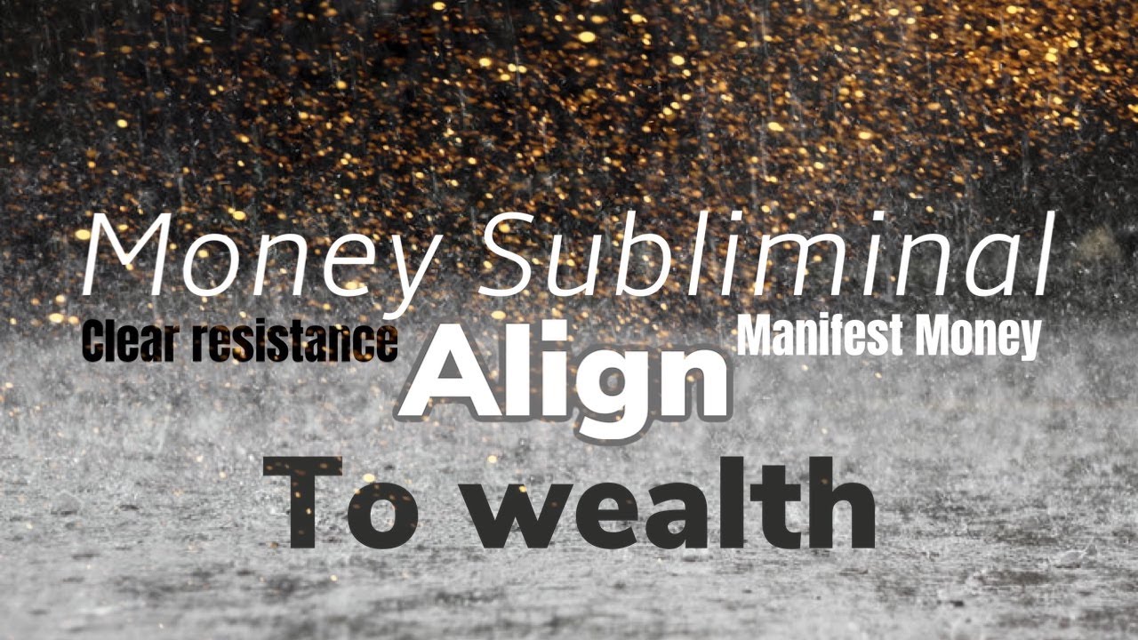Rain money Subliminal/Align to wealth /528 hz / Clear Resistance/manifest Money /Dark screen