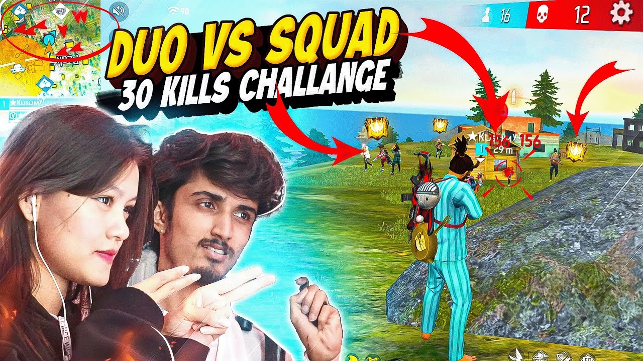 Best Dynamic Duo in Freefire😍 30 kill challenge possible hai kya 🤔
