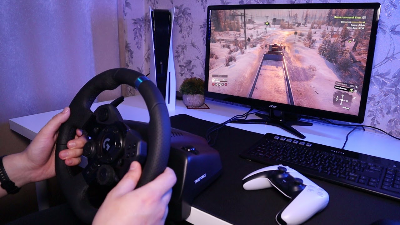 Logitech G923 PS5 test on SnowRunner original sound
