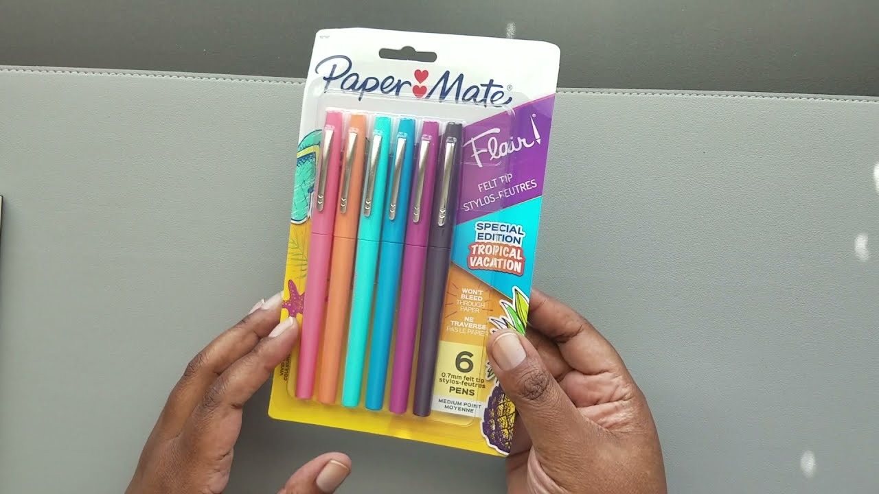 Paper Mate Flair Markers Special Edition Tropical Vacation Collection