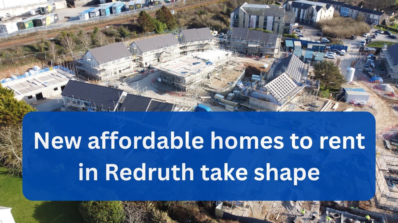New affordable homes to rent in Redruth take shape