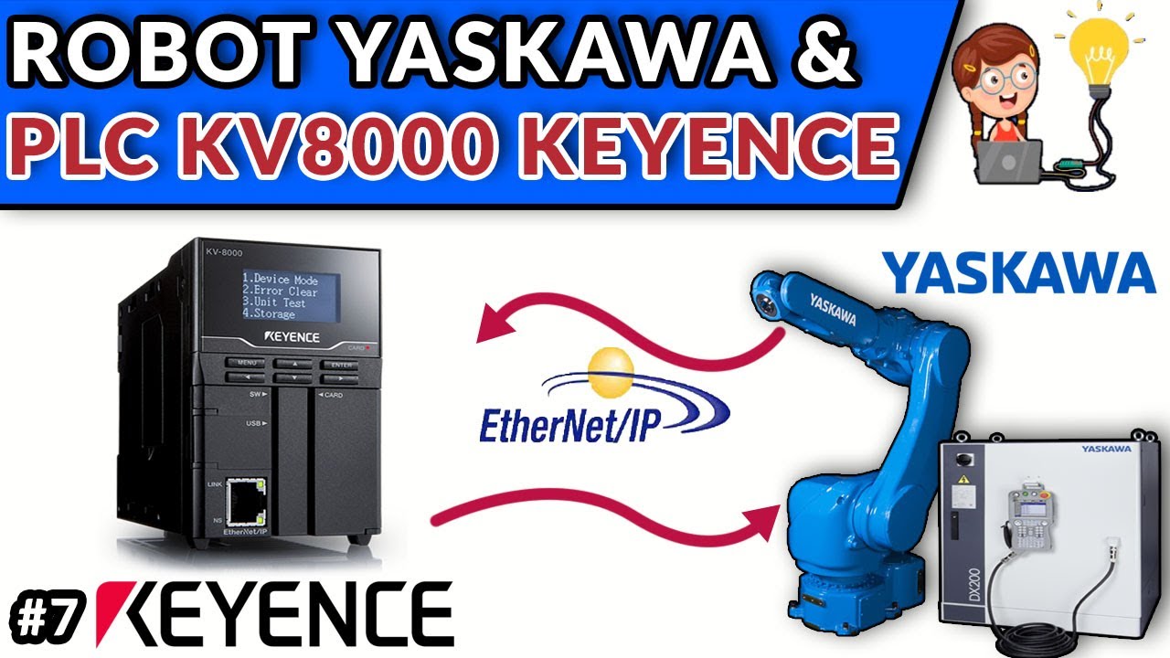 🔵🔵 COMUNICAR ROBOT YASKAWA CON PLC KV8000 KEYENCE