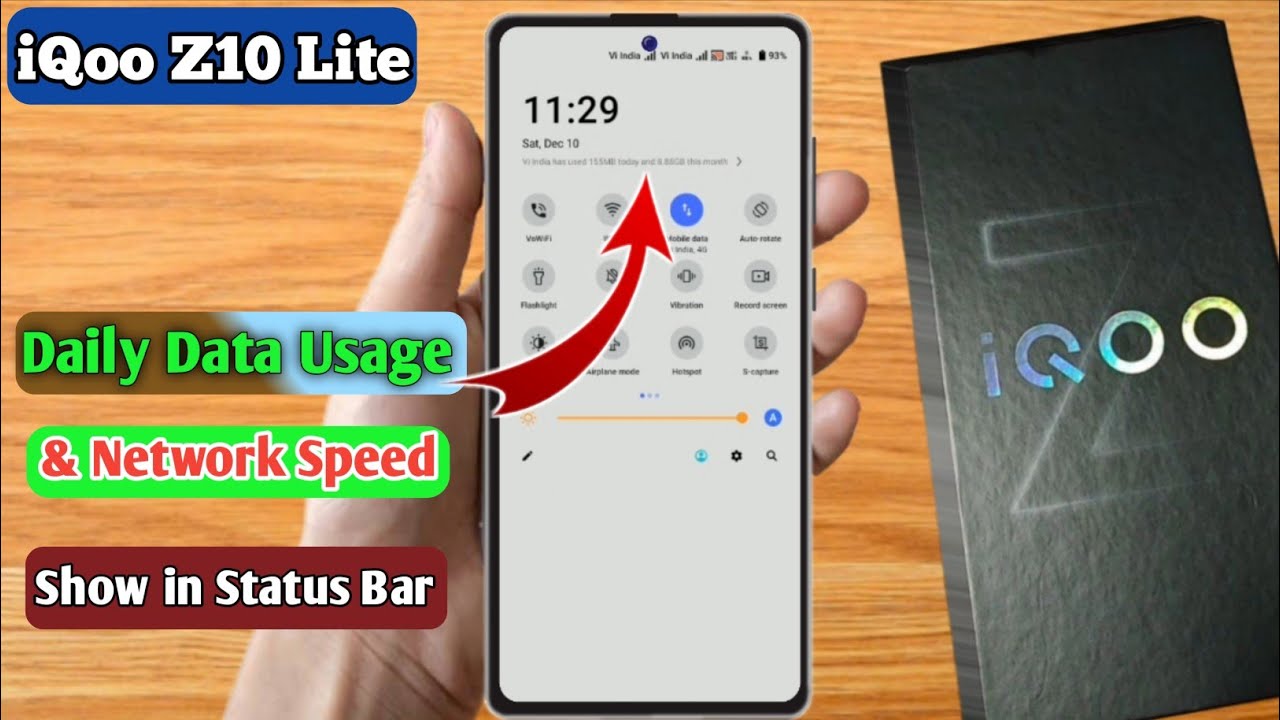 iqoo z10 lite daily data usage, iqoo z10 lite daily data used setting, iqoo z10 lite daily data use