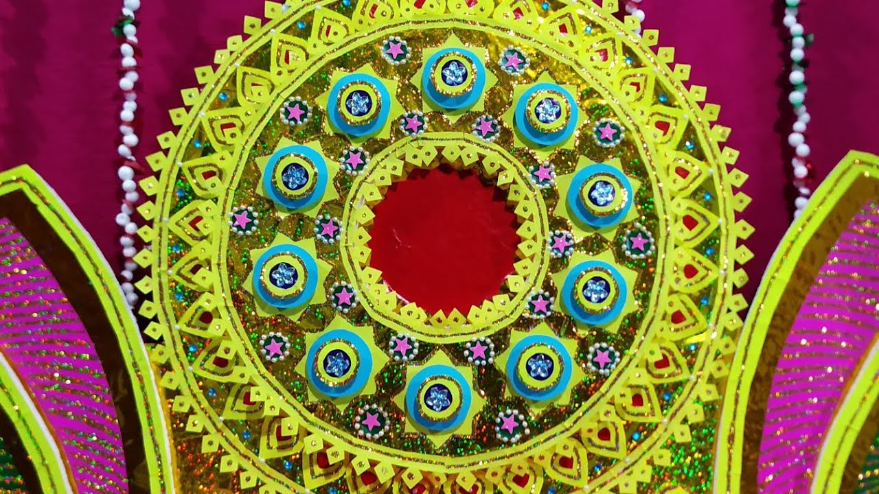 Ganesh decoration ideas for home | Puja decoration ideas | ramkrushna arts