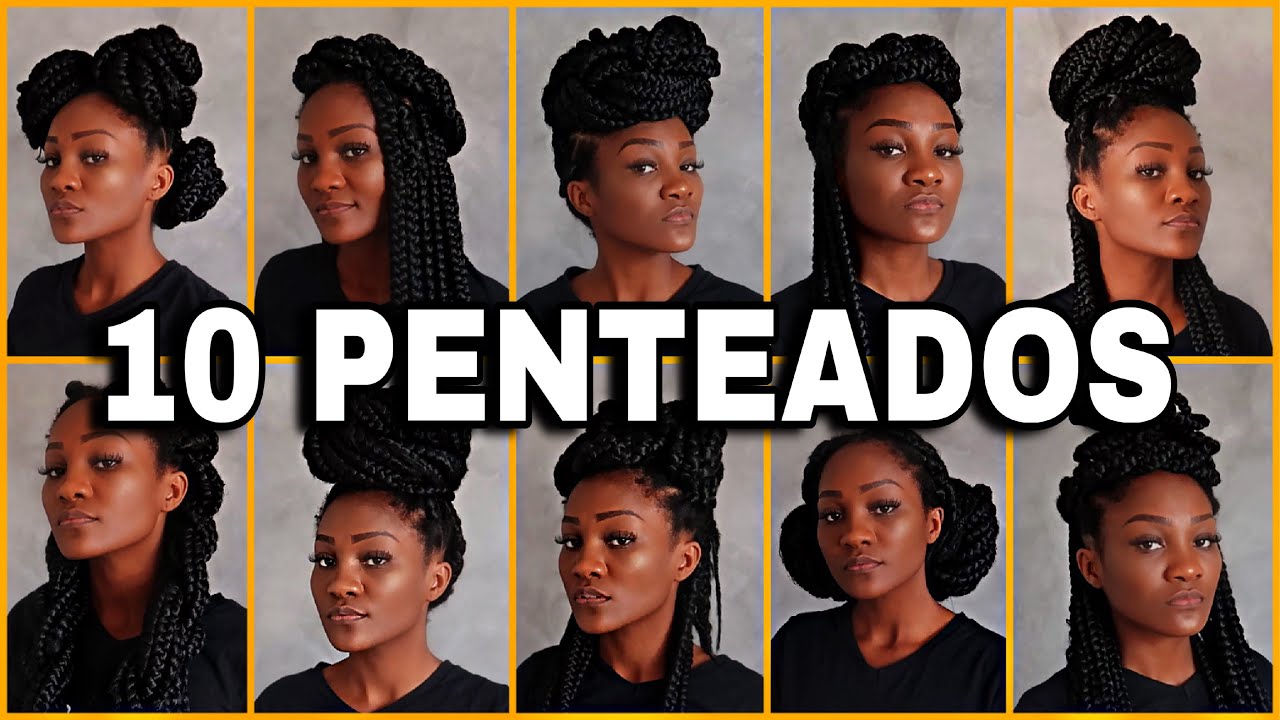 10 PENTEADOS PARA TRANÇAS BOX BRAIDS