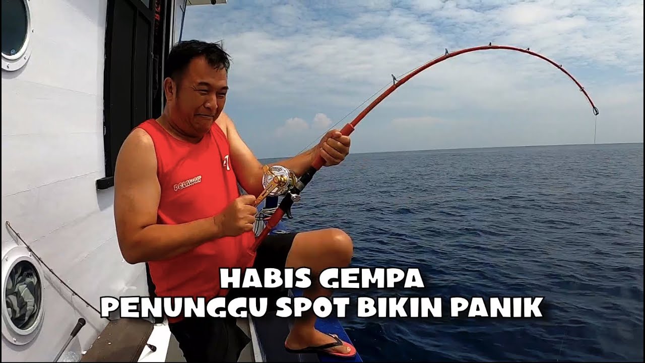 PANIK‼️ SAAT IKAN BESAR SAMBAR UMPAN ROD PE 10 SAMPAI PATAH- JIGGING LINE | KM SAMSON
