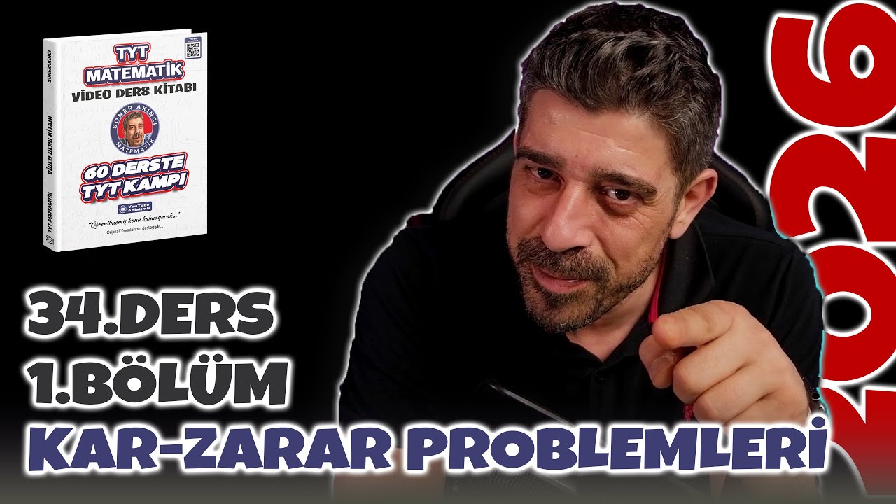 Kar-Zarar Problemleri | 34.Ders 1.Bölüm | 60 Derste TYT Matematik Kampı 2026