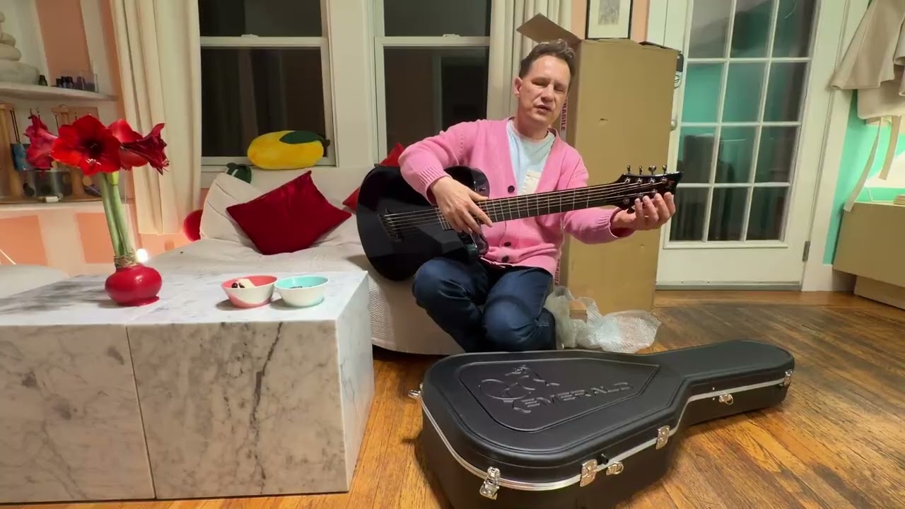 Unboxing the beautiful X20 7-string acoustic guitar by Emerald Guitars, made in Ireland
