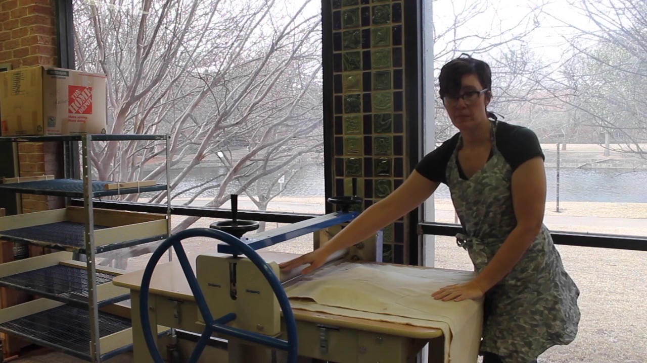 Shimpo slab roller demonstration