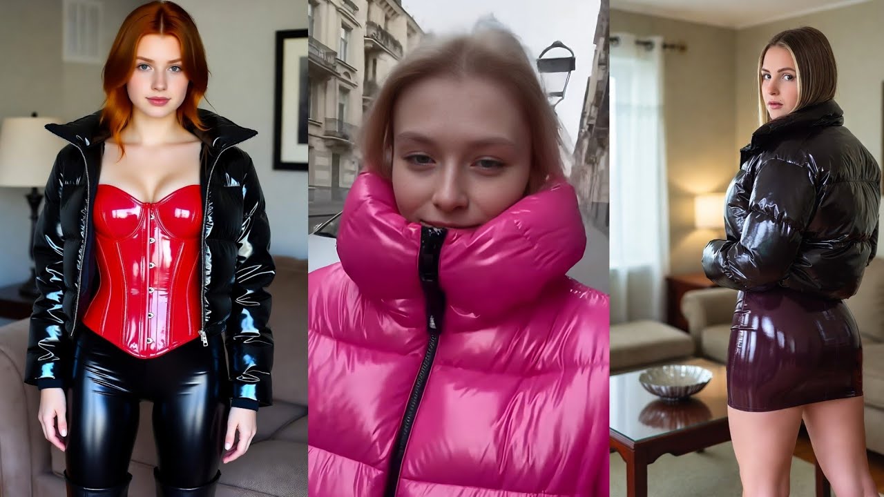 Shiny Puffer Jacket Women - Compilation 06