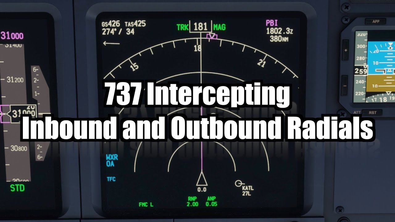 737 Intercepting Inbound and Outbound Radials