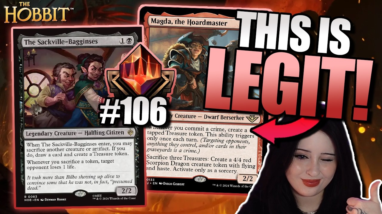 Getting Into the TOP 100 with My New Favorite Deck! |  Standard The Hobbit MTG Arena
