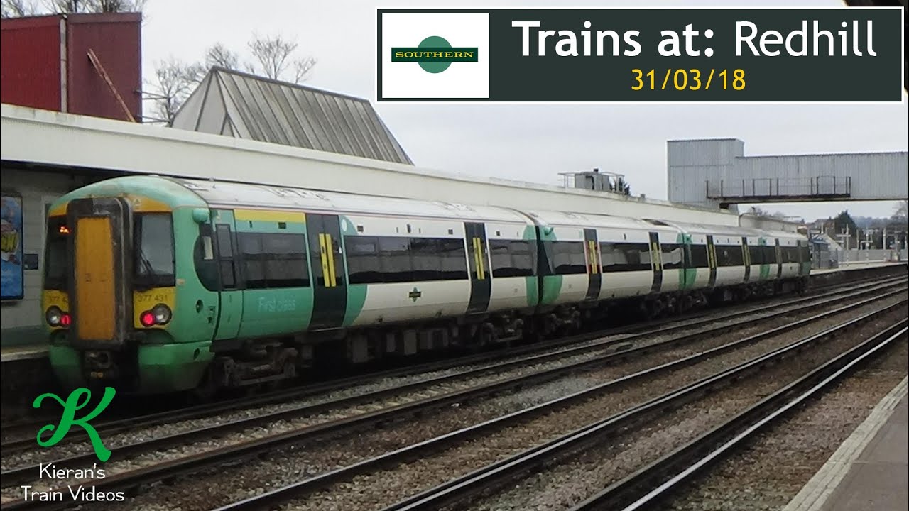 Trains at Redhill, BML - 31/3/18