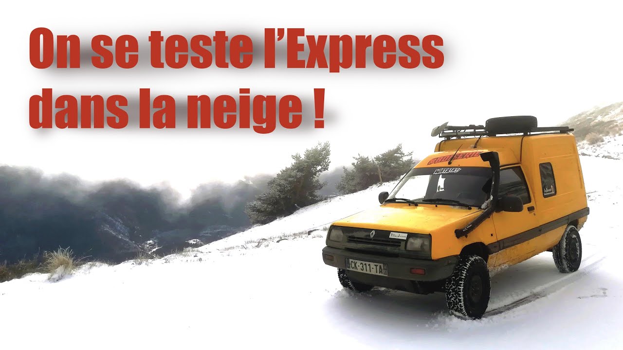On teste le Renault Express dans la neige pour la premi&egrave;re fois (Renault Rapid, Renault Extra)