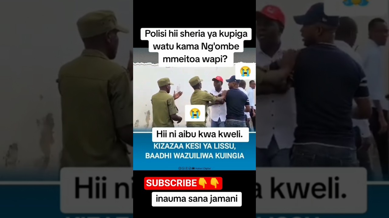WAFUASIAWA CHADEMA NA POLICE #uchaguzi #october #ccm #chadema #lissu #samia #yanga #simba #day #come