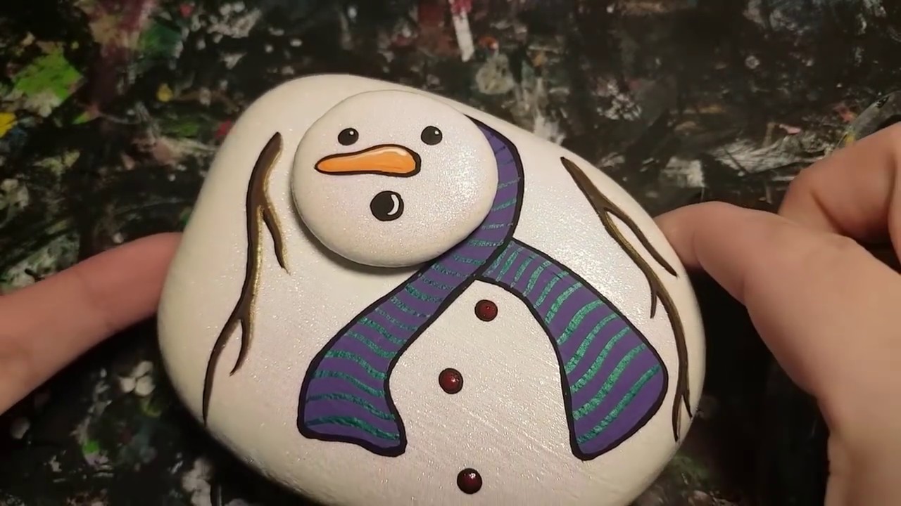 Rachel's Rocks Melted Snowman Tutorial