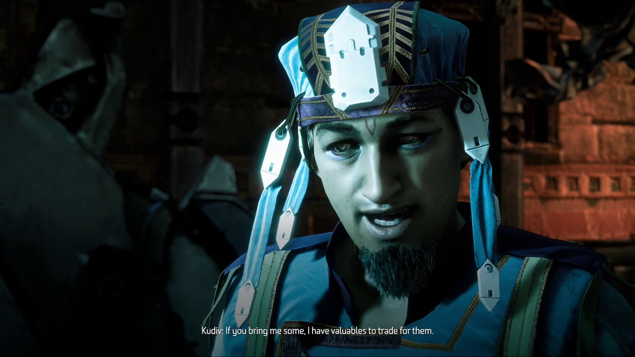 Horizon Zero Dawn: Найдите торговца металлическими цветами в Меридиане.