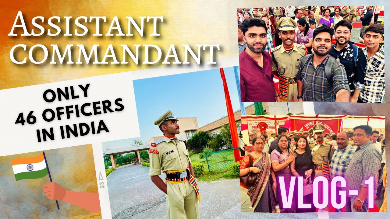 BSF 3 Star Officer Passing Out Parade👮‍♂️ | RiseWithMohit #VLOG1 | BSF Assistant Commandant🇮🇳