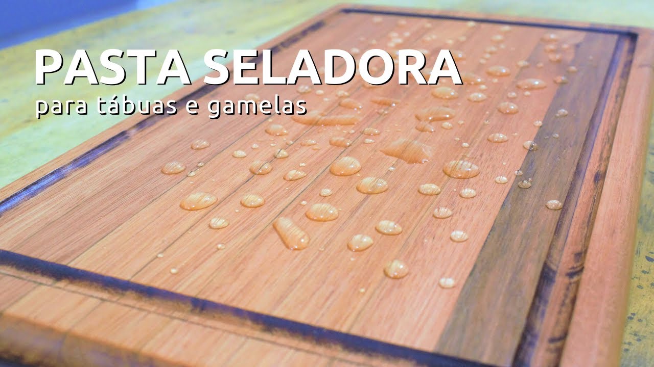 PASTA SELADORA impermeabilizante para tábua de corte e gamela de madeira