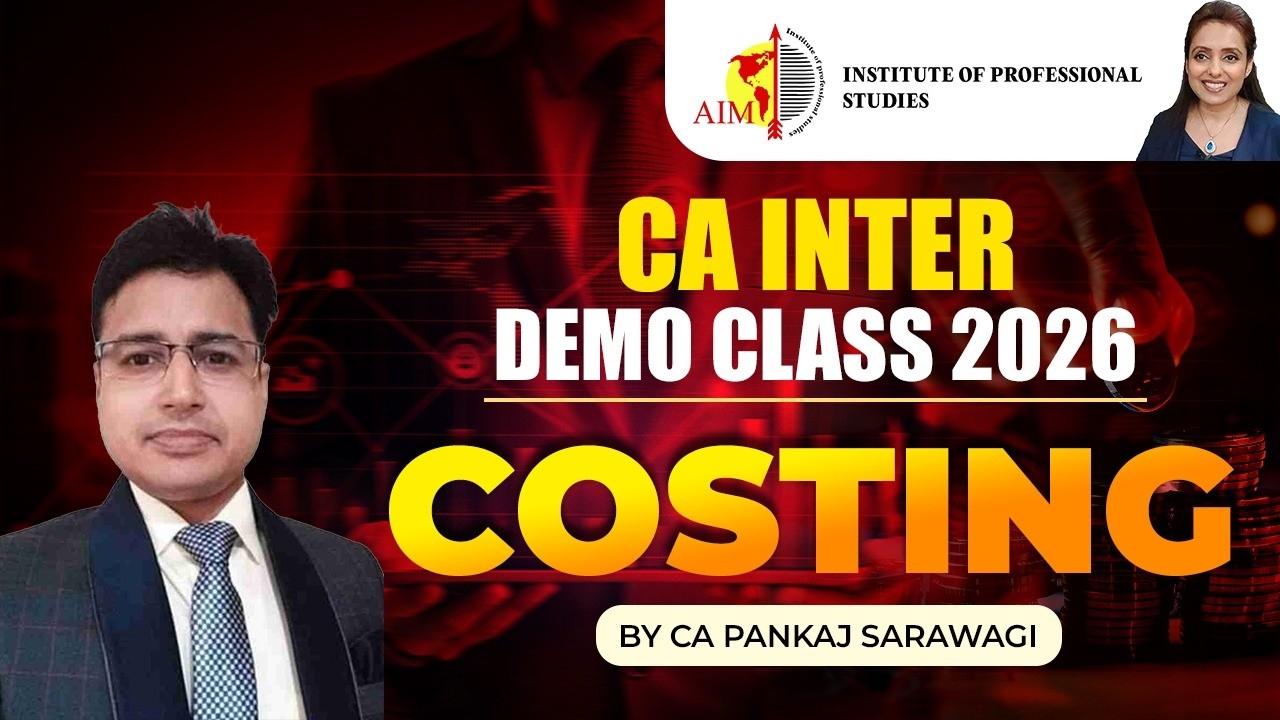 CA INTER/ COSTING DEMO/JAN 2026