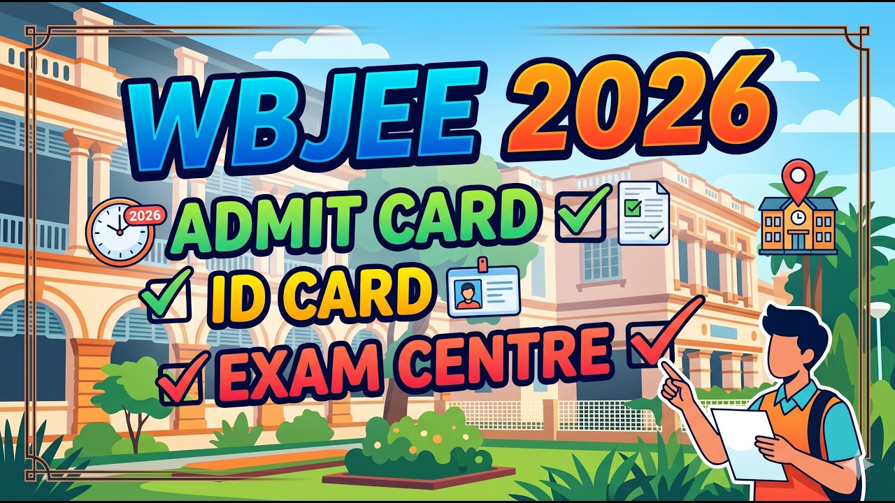 WBJEE 2026  | ADMIT CARD |  ID CARD | EXAM CENTRE