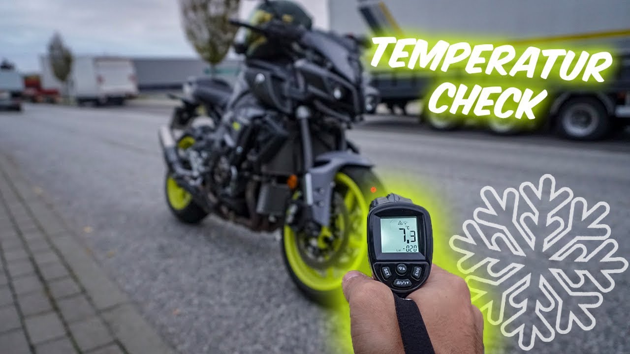 So kalt sind Stra&szlig;en im Winter - Gefahr f&uuml;r Motorradfahrer!!!