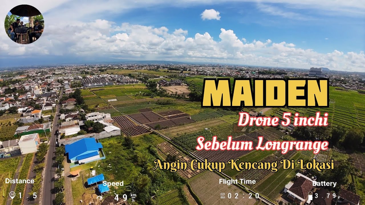 MAIDEN DRONE 5 INCHI KONDISI ANGIN KENCANG PERSIAPAN LONGRANGE