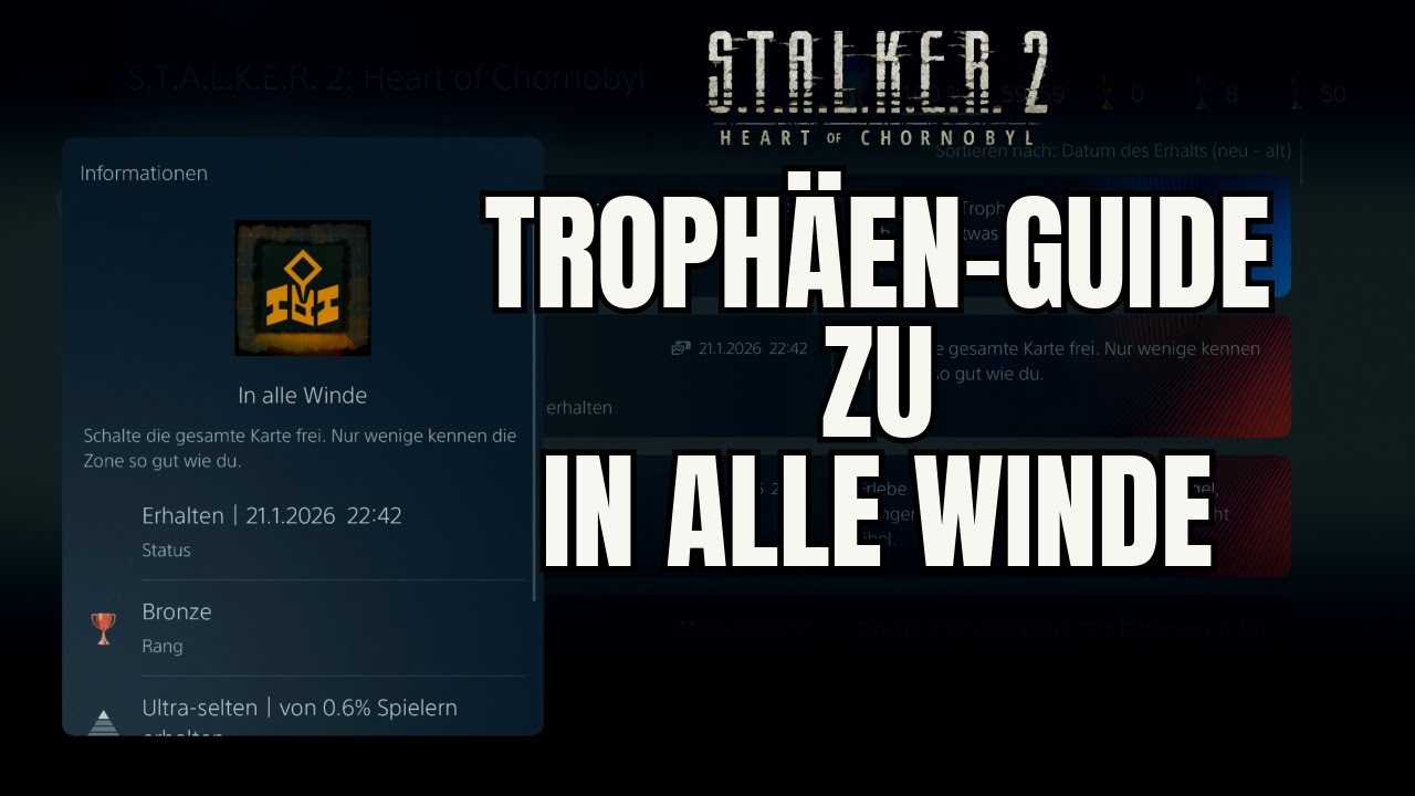 Stalker 2 -  Trophäen-Guide: In alle Winde