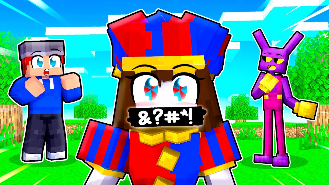 Pomni said a BAD WORD in Minecraft! The Amazing Digital Circus
