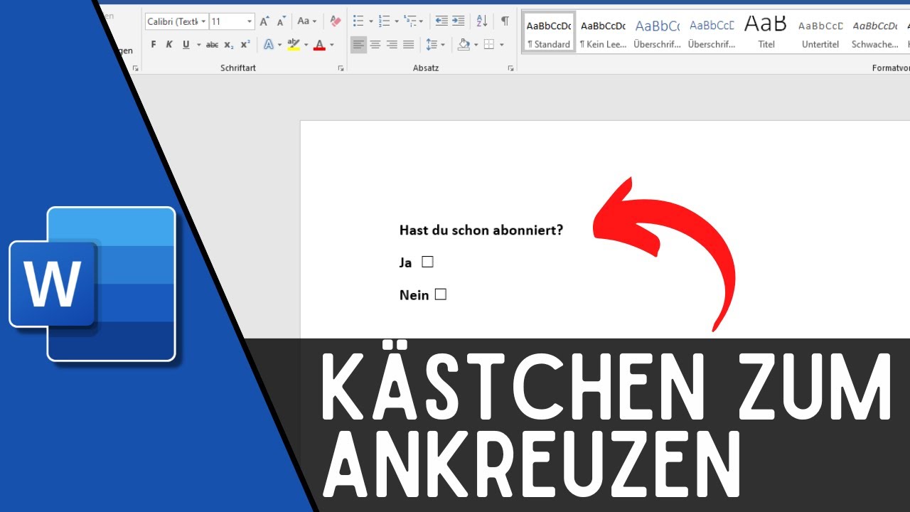 Word Checkbox einf&uuml;gen | K&auml;stchen zum Ankreuzen | Anleitung ✅