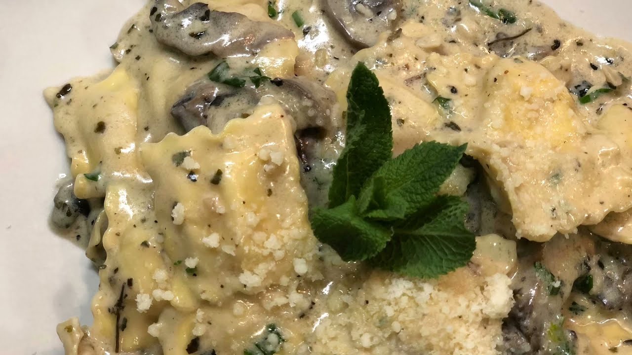 RECETTE Ravioles Aux 3 Fromages 🧀 , Champignons 🍄