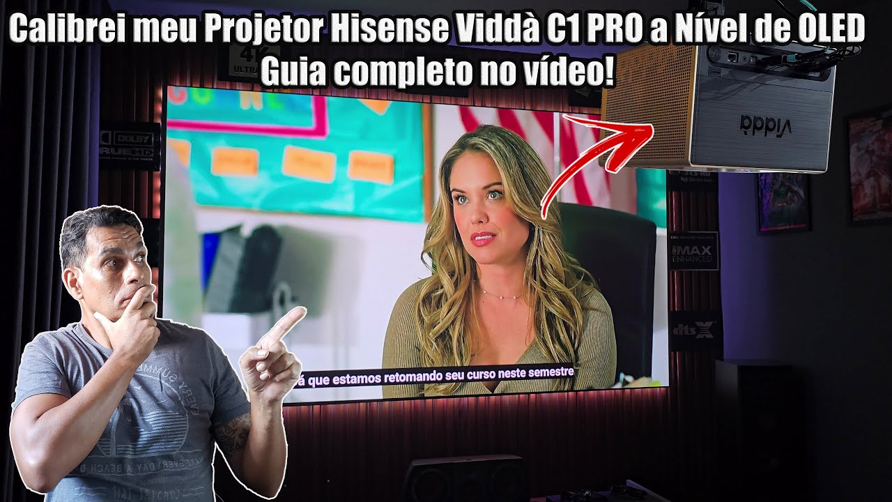 Projetor Hisense C1 Pro calibrado para a perfeição do OLED Guia completo