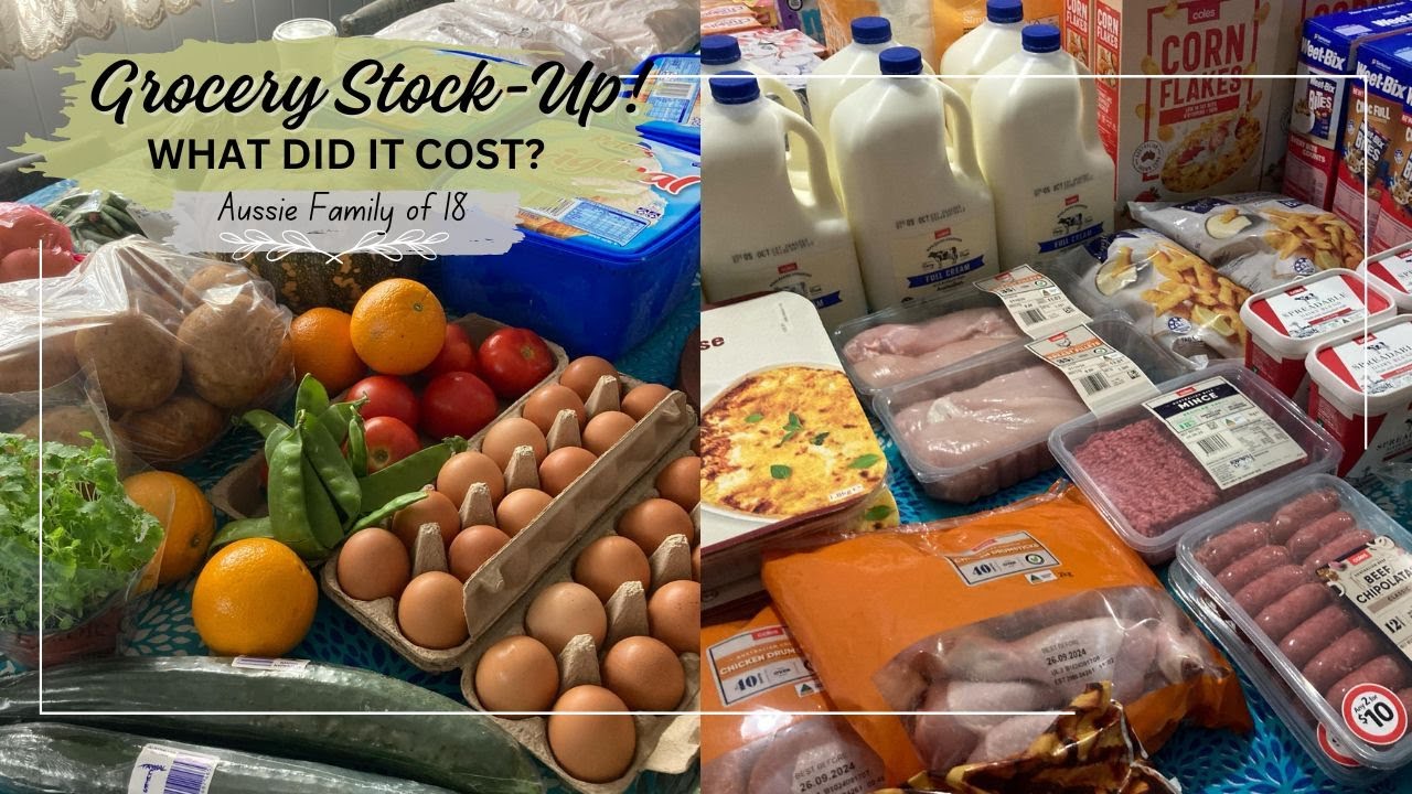I spent $ ??? on a GROCERY stock-up! - MuM of 16 KiDS