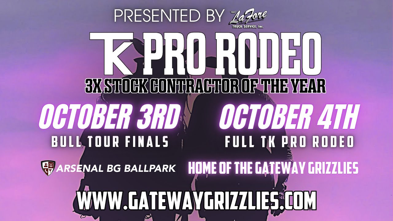 TK Pro Rodeo is Coming to Arsenal BG Ballpark THIS OCTOBER