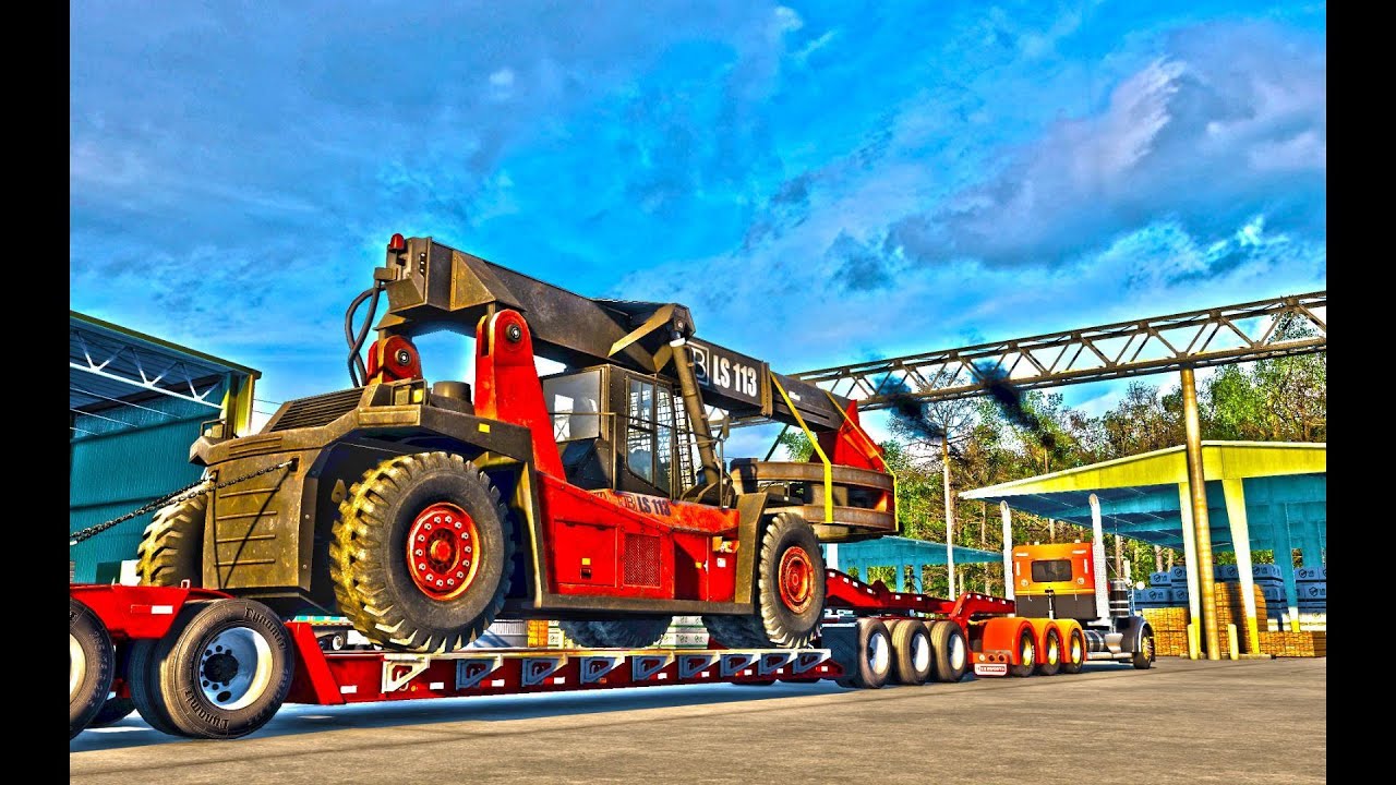 Log stacker 120 000 lb | American Truck Simulator | Kenworth 900 | Iowa DLC | #ats #truck